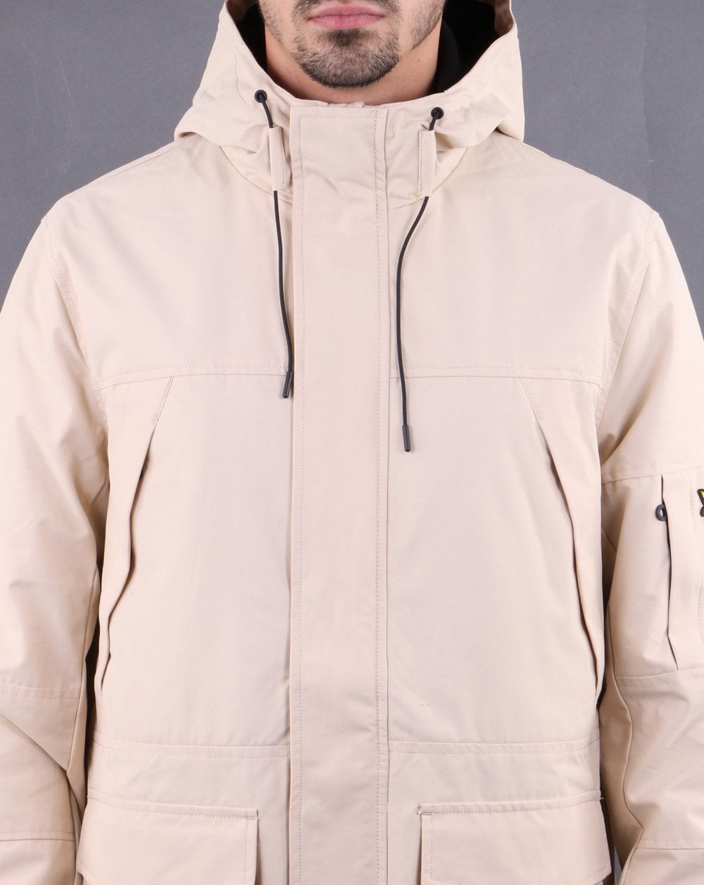 Lyle And Scott – Jacke mit Einsätzen in Creme