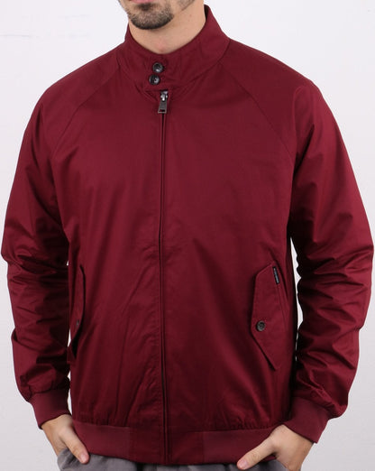 Ben Sherman Harrington-Jacke Burgund