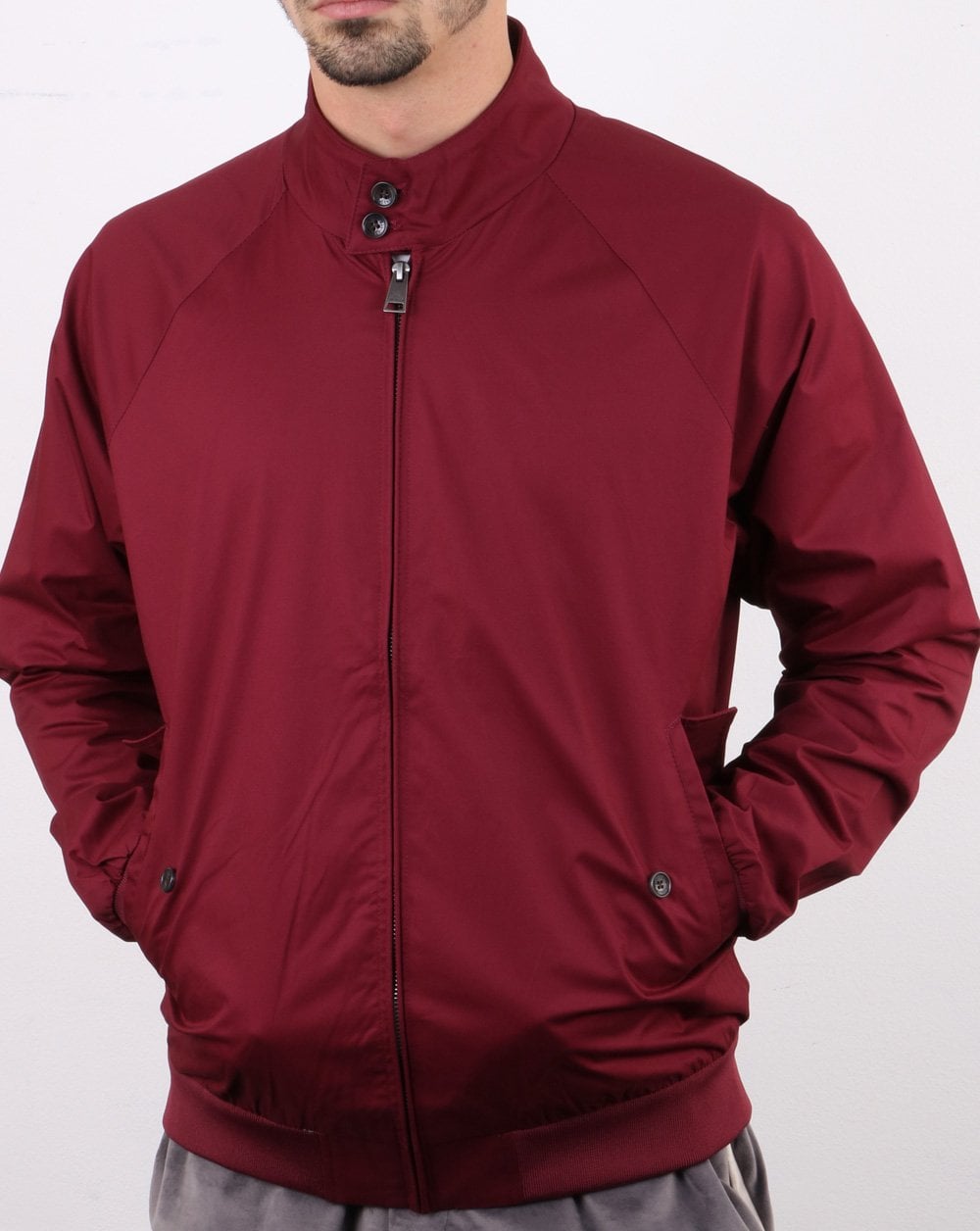 Ben Sherman Harrington Jacket Burgundy