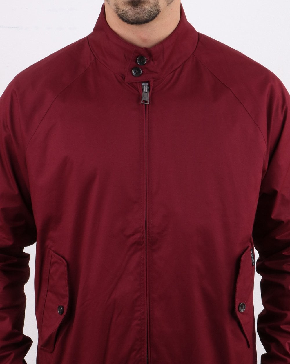 Ben Sherman Harrington Jacket Burgundy