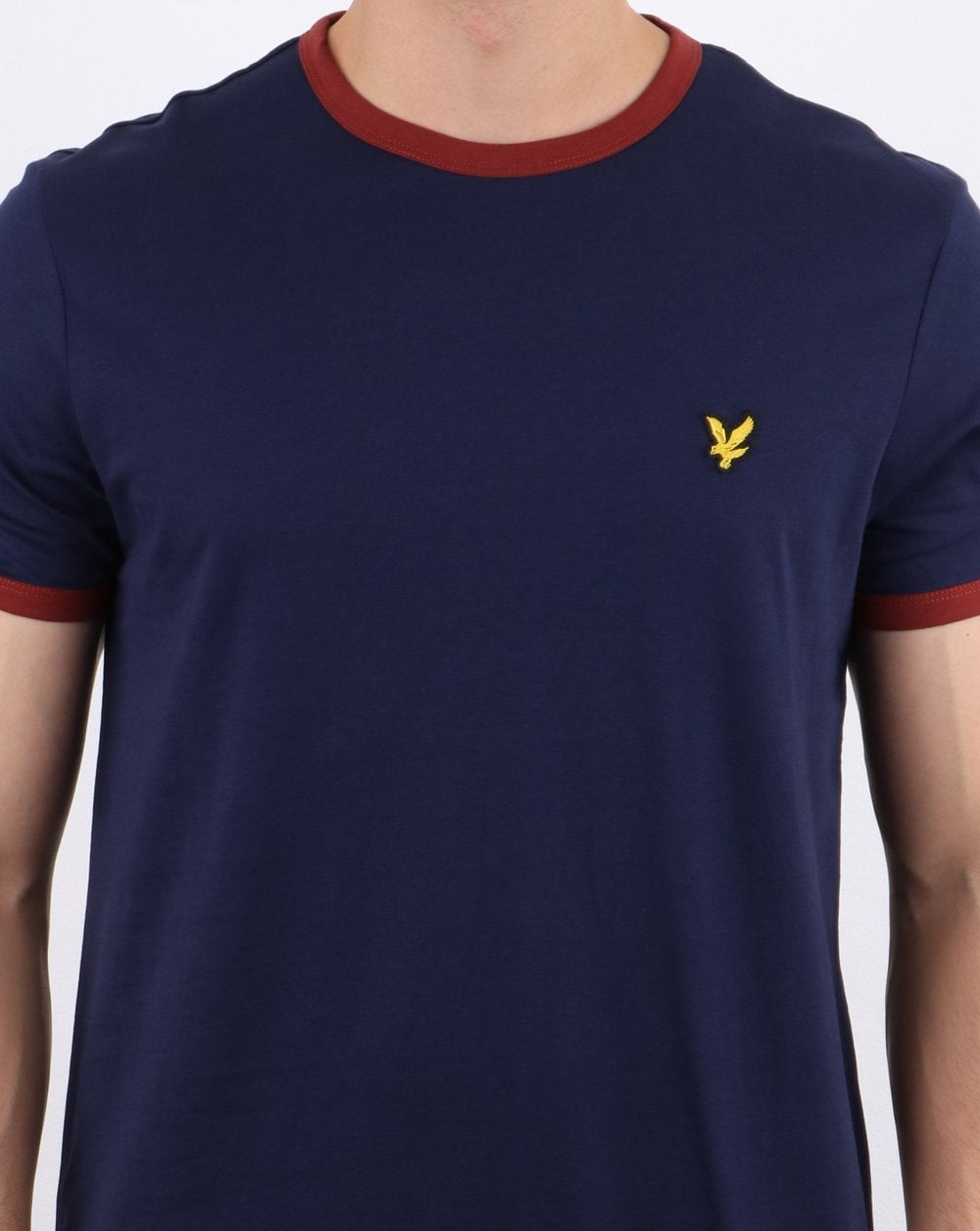 Lyle And Scott Ringer T-Shirt Marineblau/Burgund
