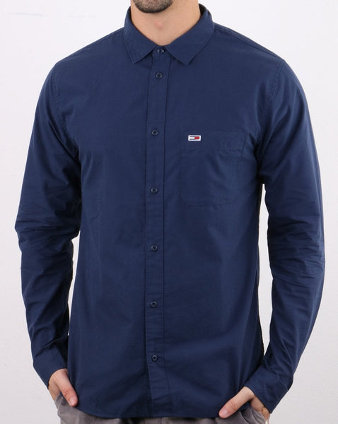 Tommy Jeans Poplin Shirt Navy