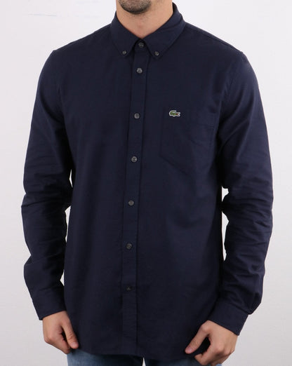 Lacoste Langarmhemd Dunkelmarineblau