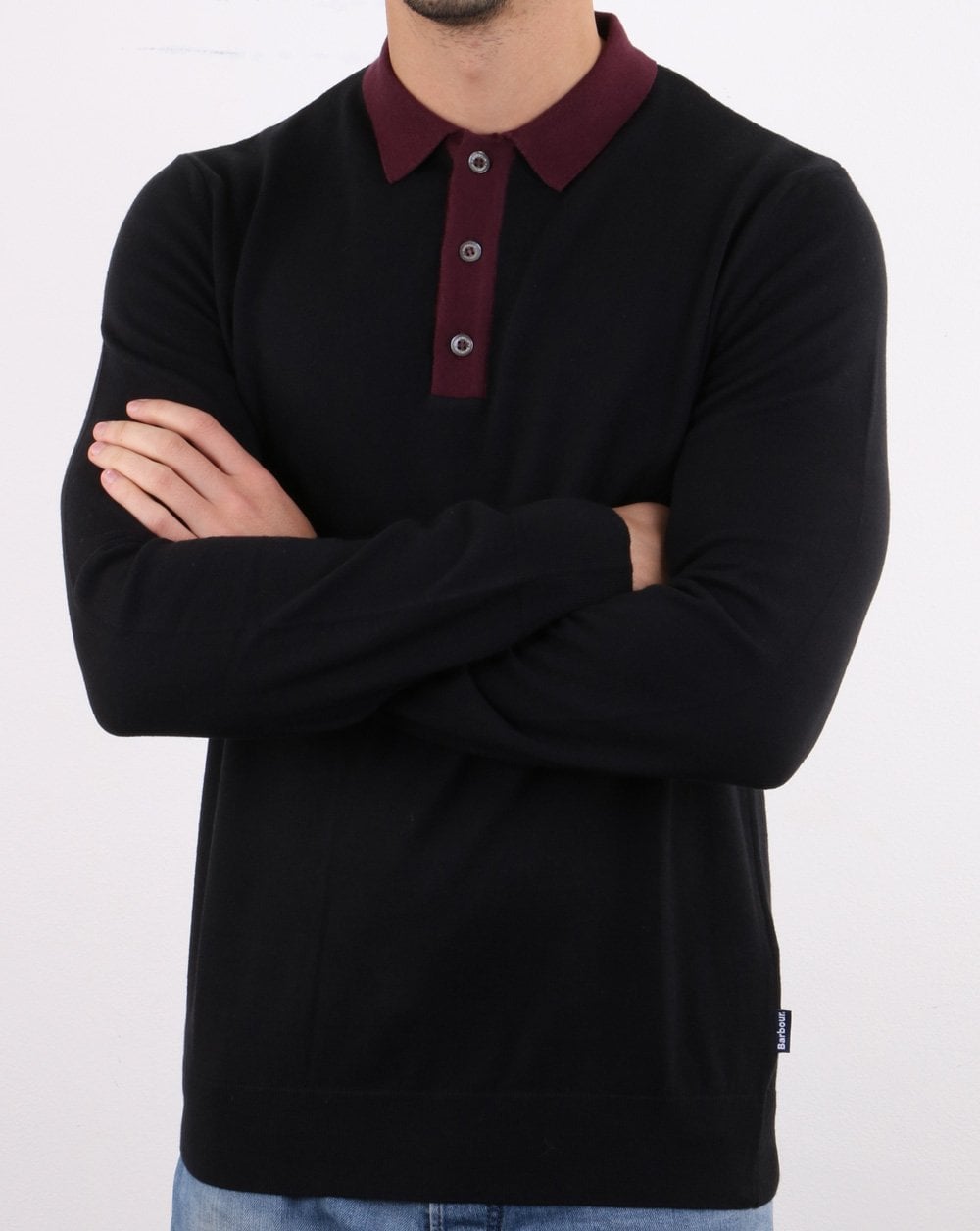 Barbour Alness Poloshirt Schwarz