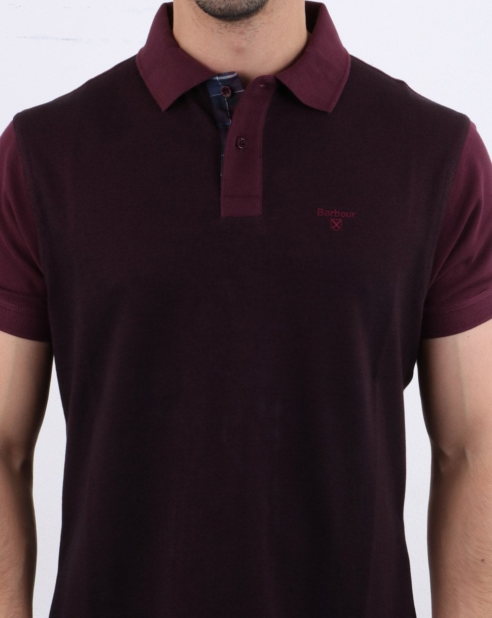 Barbour Bonar Polo Shirt Burgundy