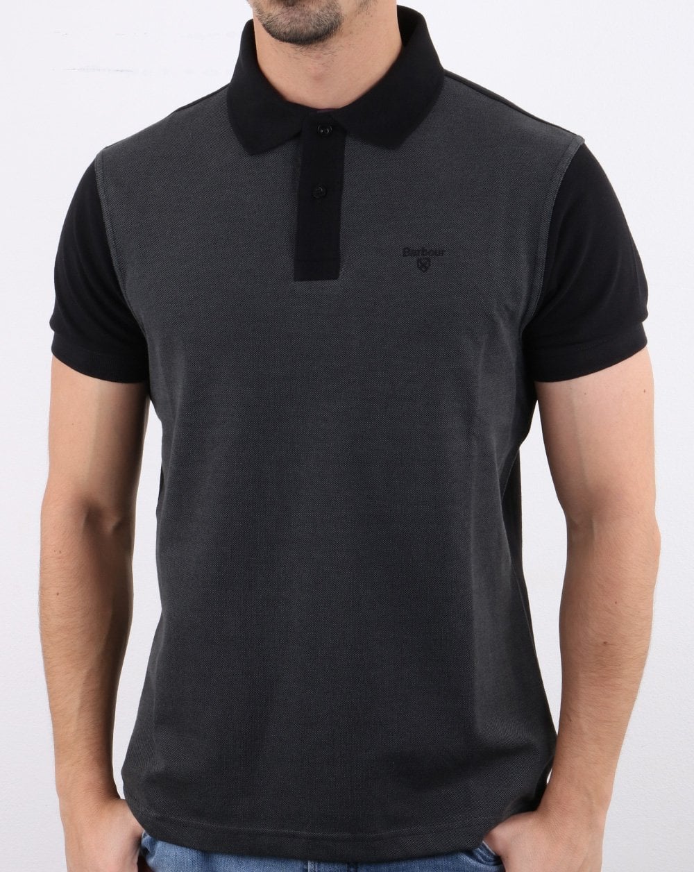 Barbour Bonar Poloshirt Schwarz
