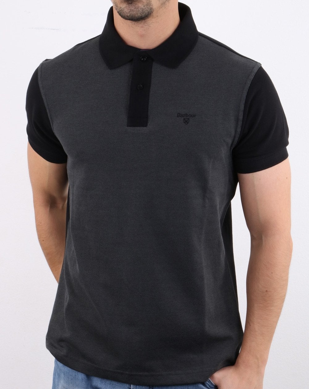 Barbour Bonar Poloshirt Schwarz