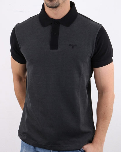 Barbour Bonar Poloshirt Schwarz
