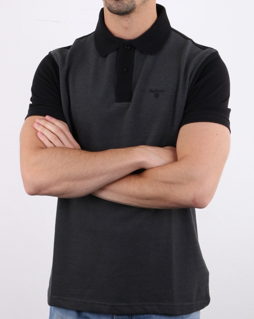 Barbour Bonar Poloshirt Schwarz
