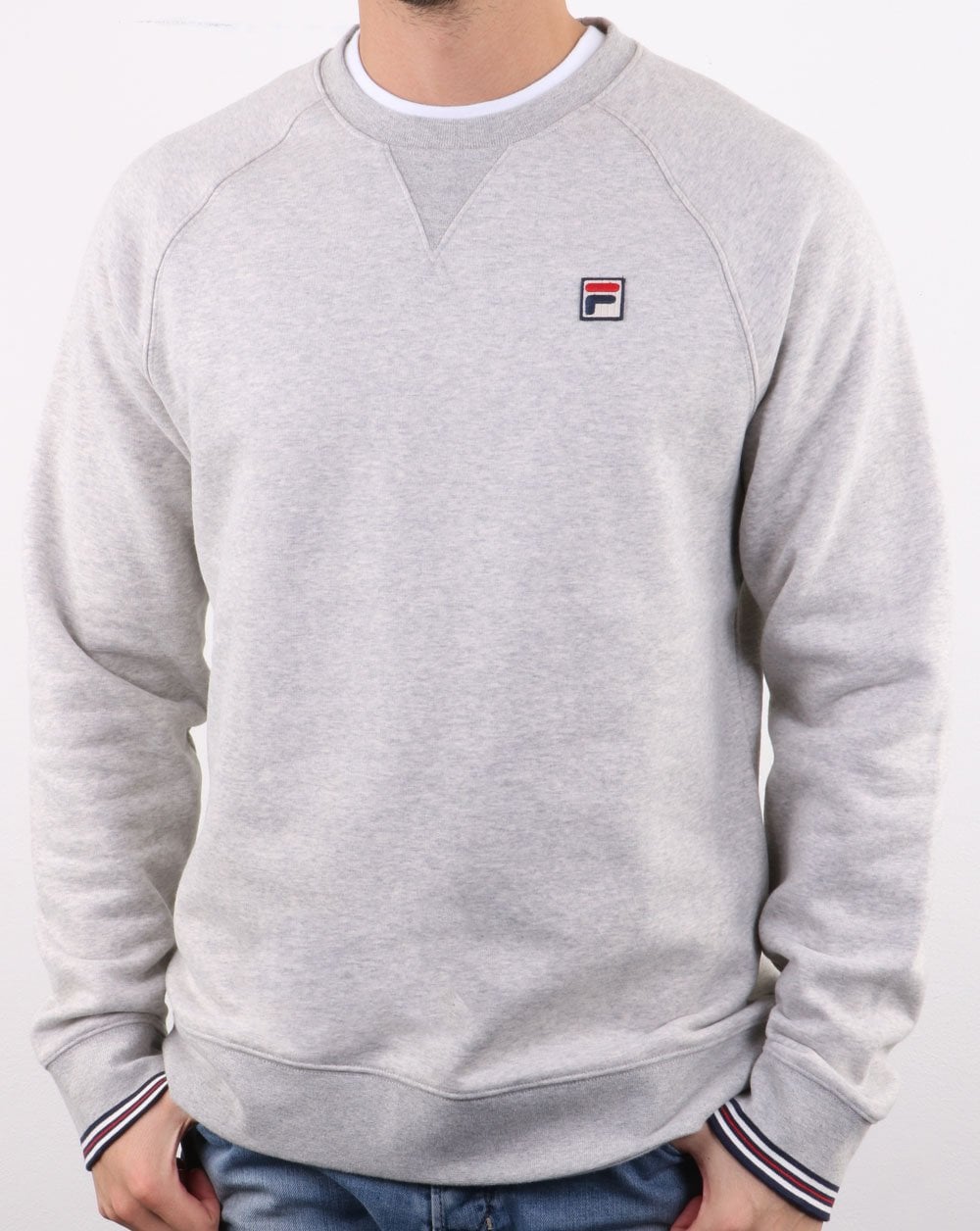 Fila Vintage Crew Sweatshirt Hellgrau meliert