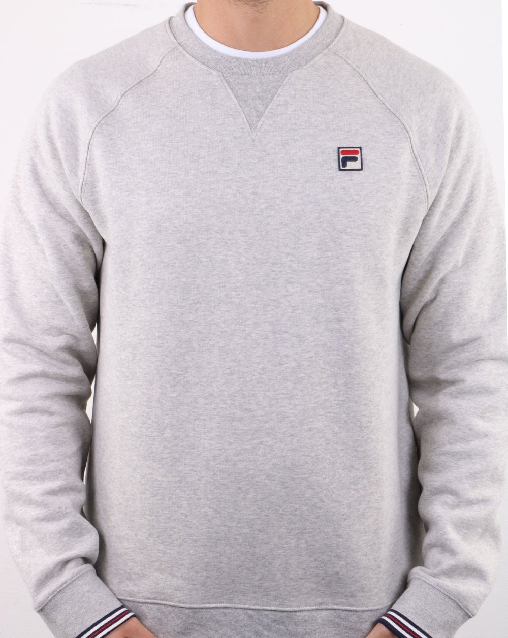 Fila Vintage Crew Sweatshirt Hellgrau meliert