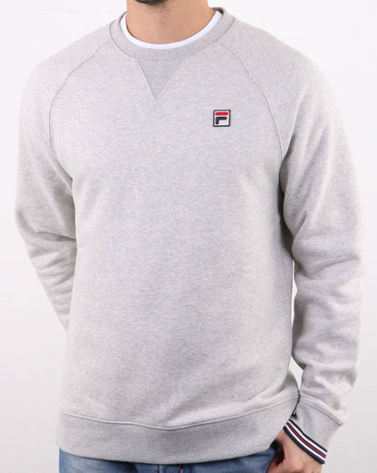Fila Vintage Crew Sweatshirt Hellgrau meliert