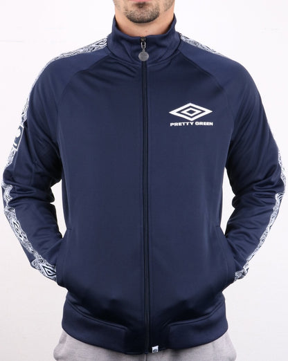 Pretty Green Umbro Trainingsjacke, Marineblau