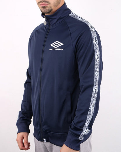 Pretty Green Umbro Trainingsjacke, Marineblau