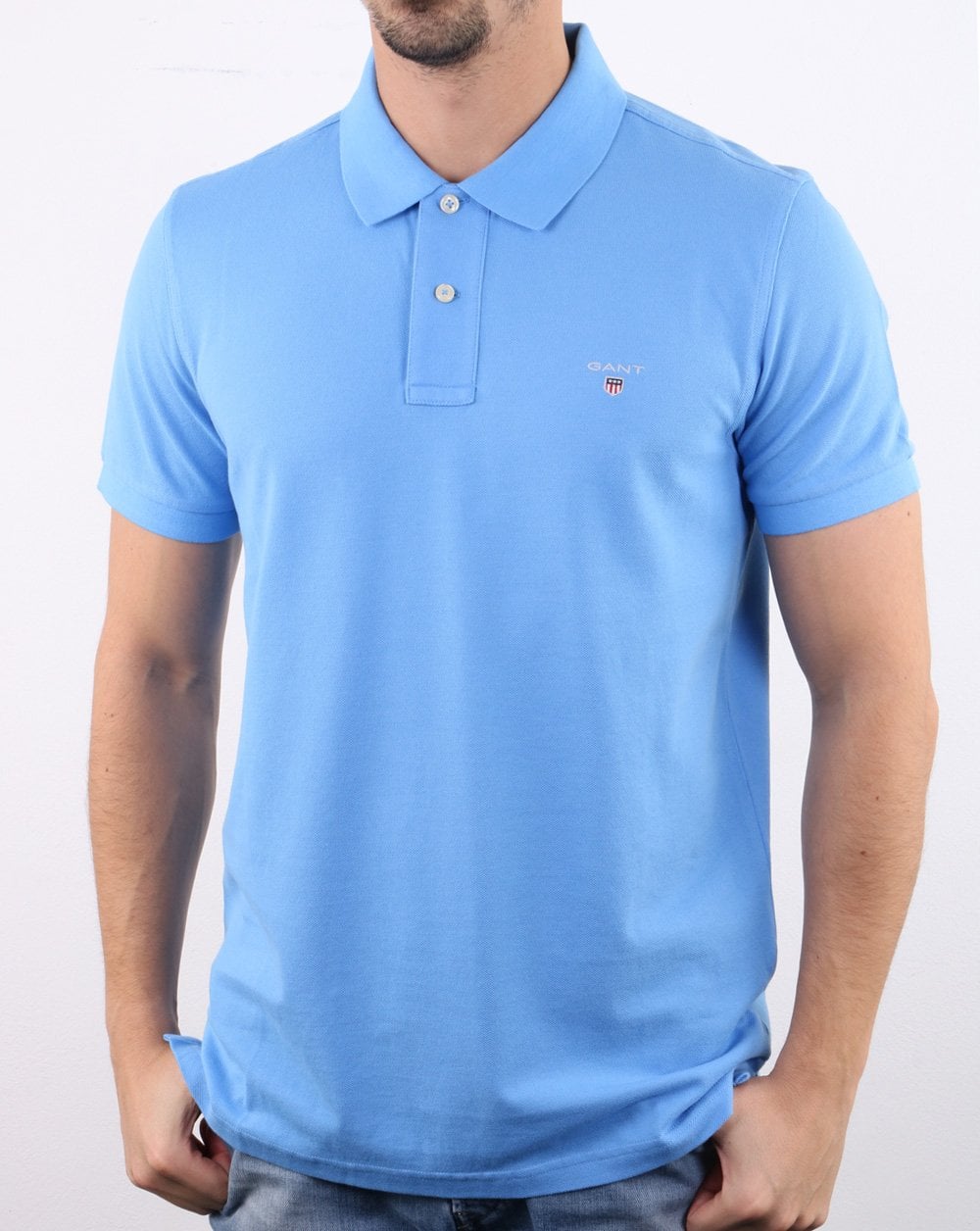 Gant Piqué Rugger Polo Hellblau
