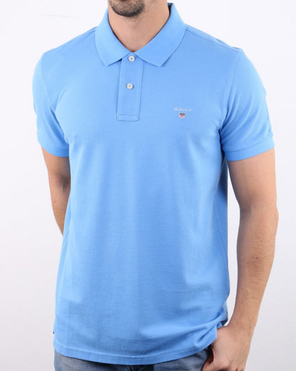 Gant Piqué Rugger Polo Hellblau
