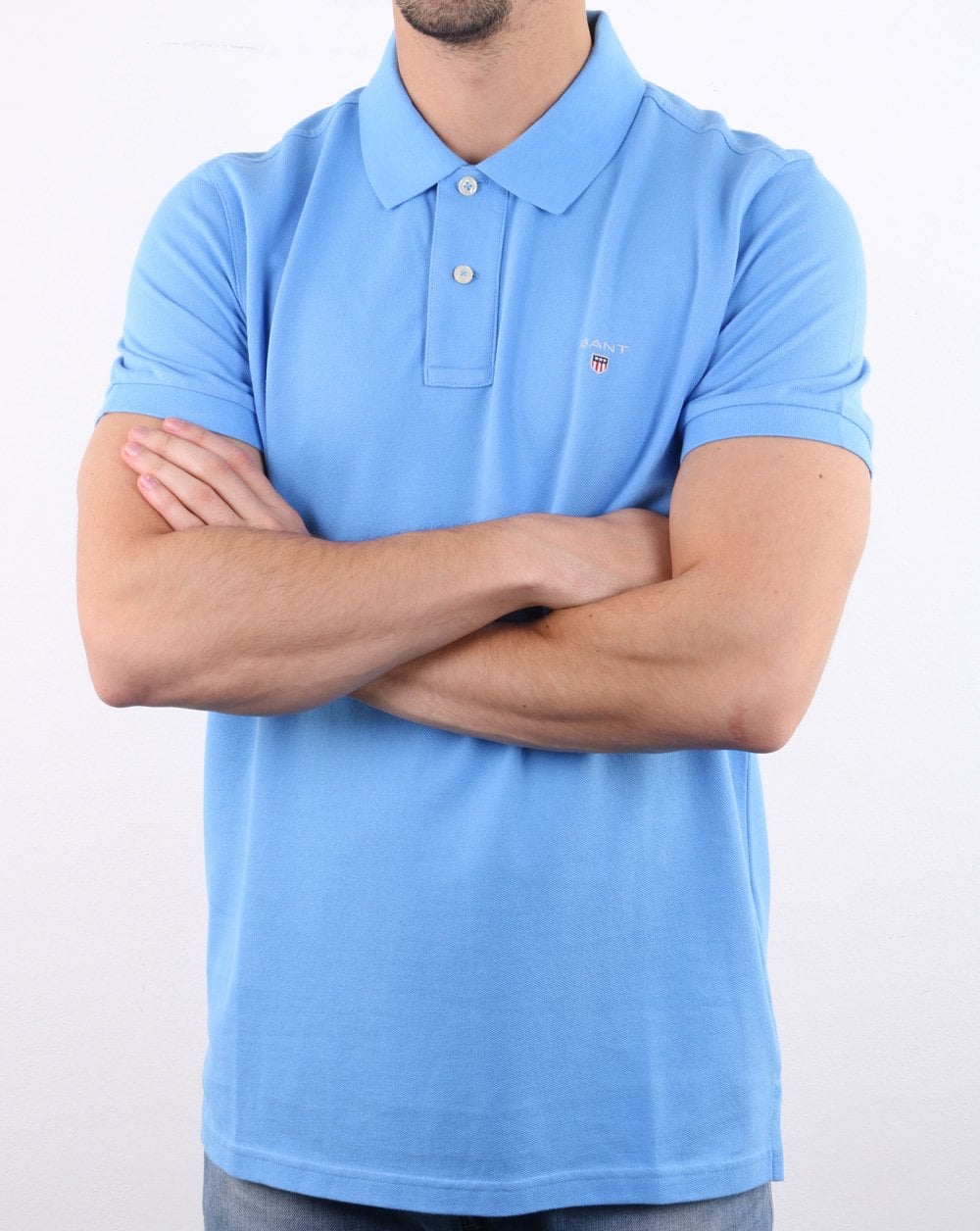 Gant Piqué Rugger Polo Hellblau