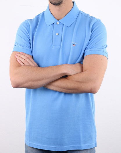 Gant Piqué Rugger Polo Hellblau