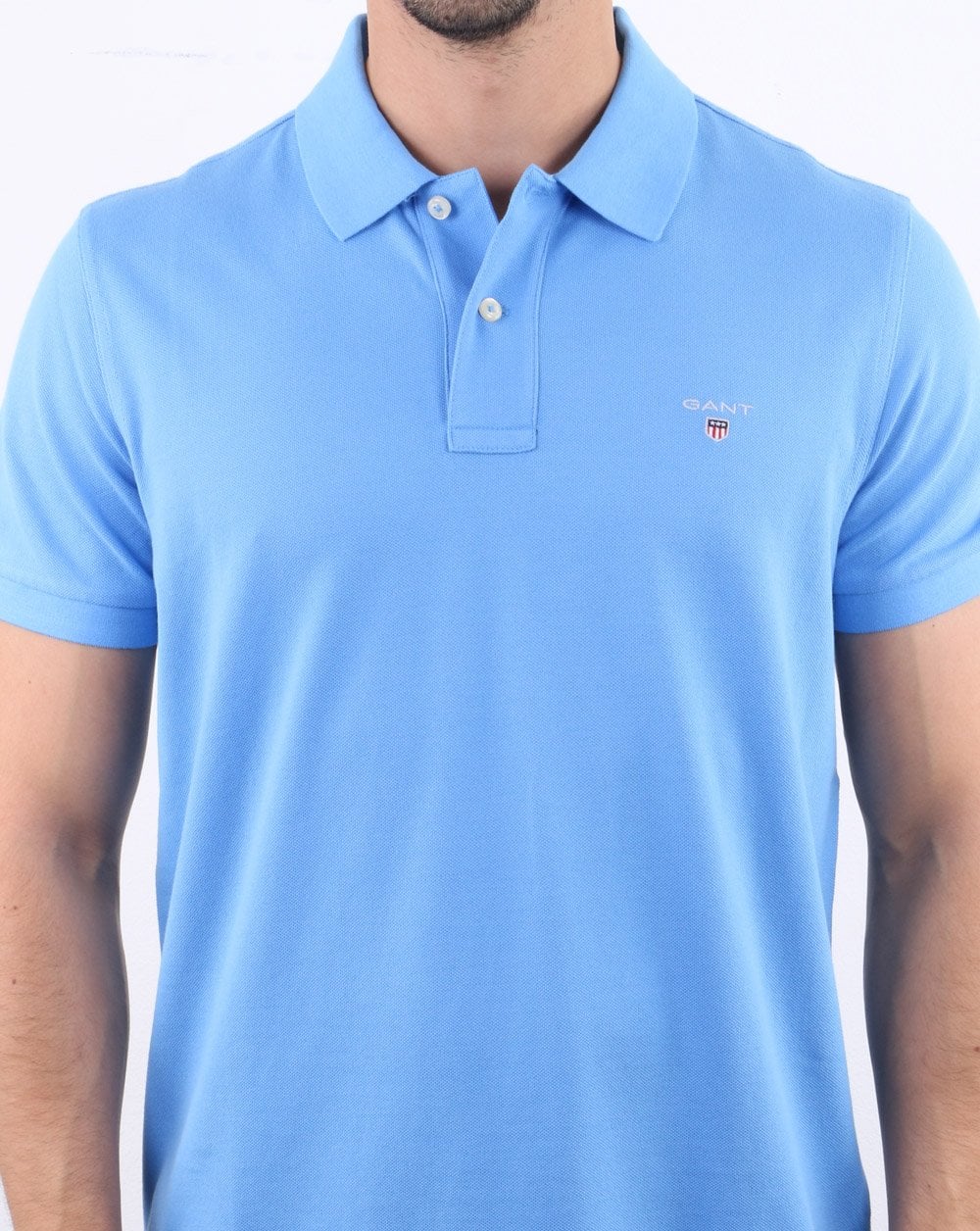 Gant Piqué Rugger Polo Hellblau