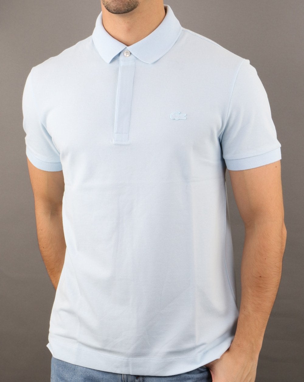 Lacoste Tonal Polo Shirt Ice Blue