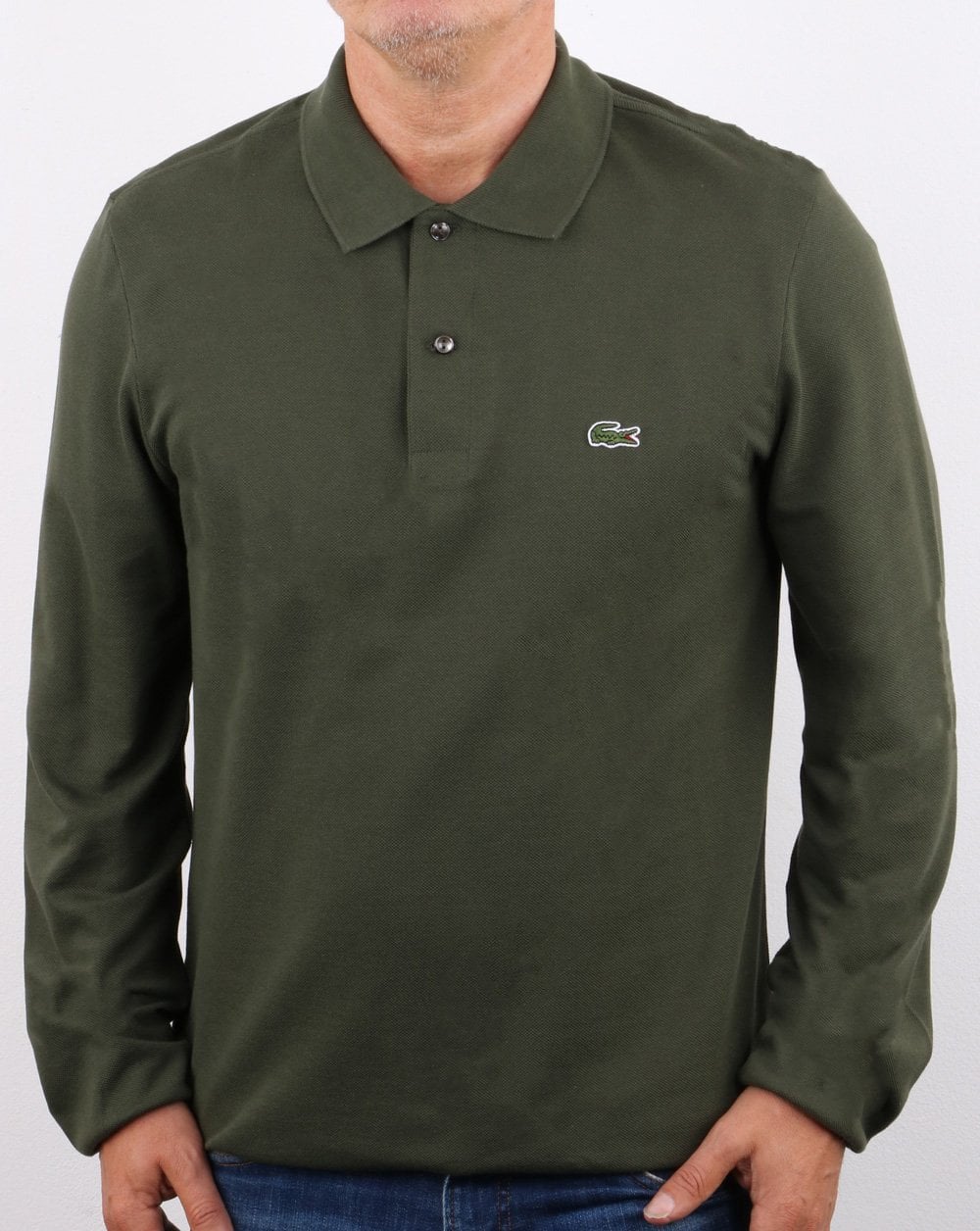 Lacoste Long Sleeve Polo Shirt Baobab Green