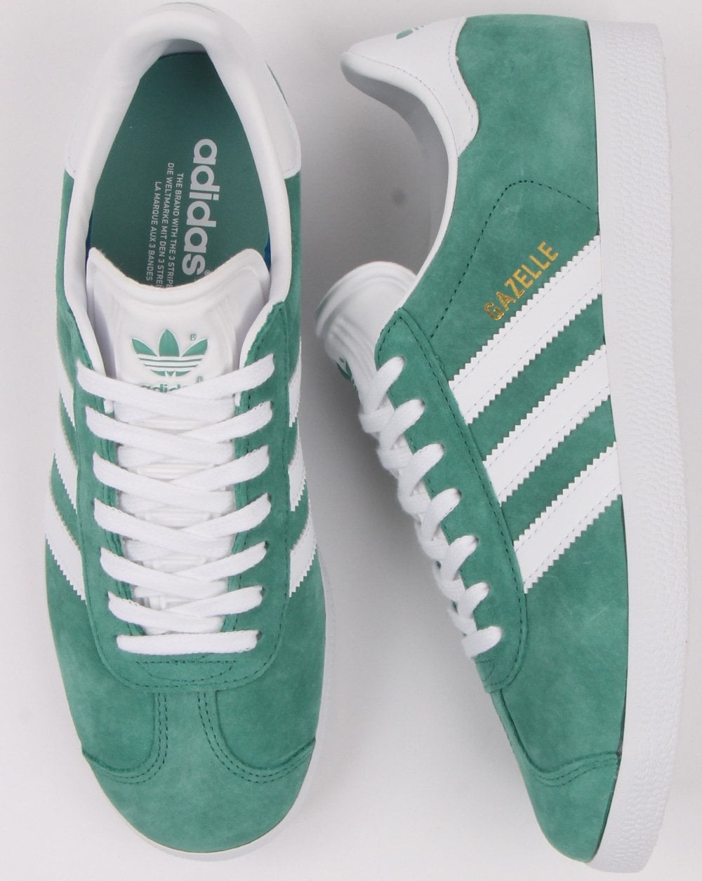 Adidas Gazelle Sneakers Hellgrün/Weiß