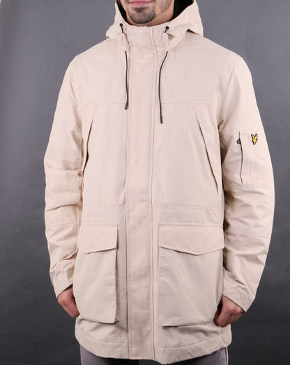 Lyle And Scott – Jacke mit Einsätzen in Creme