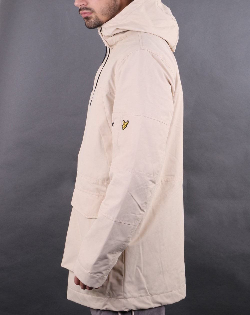 Lyle And Scott – Jacke mit Einsätzen in Creme