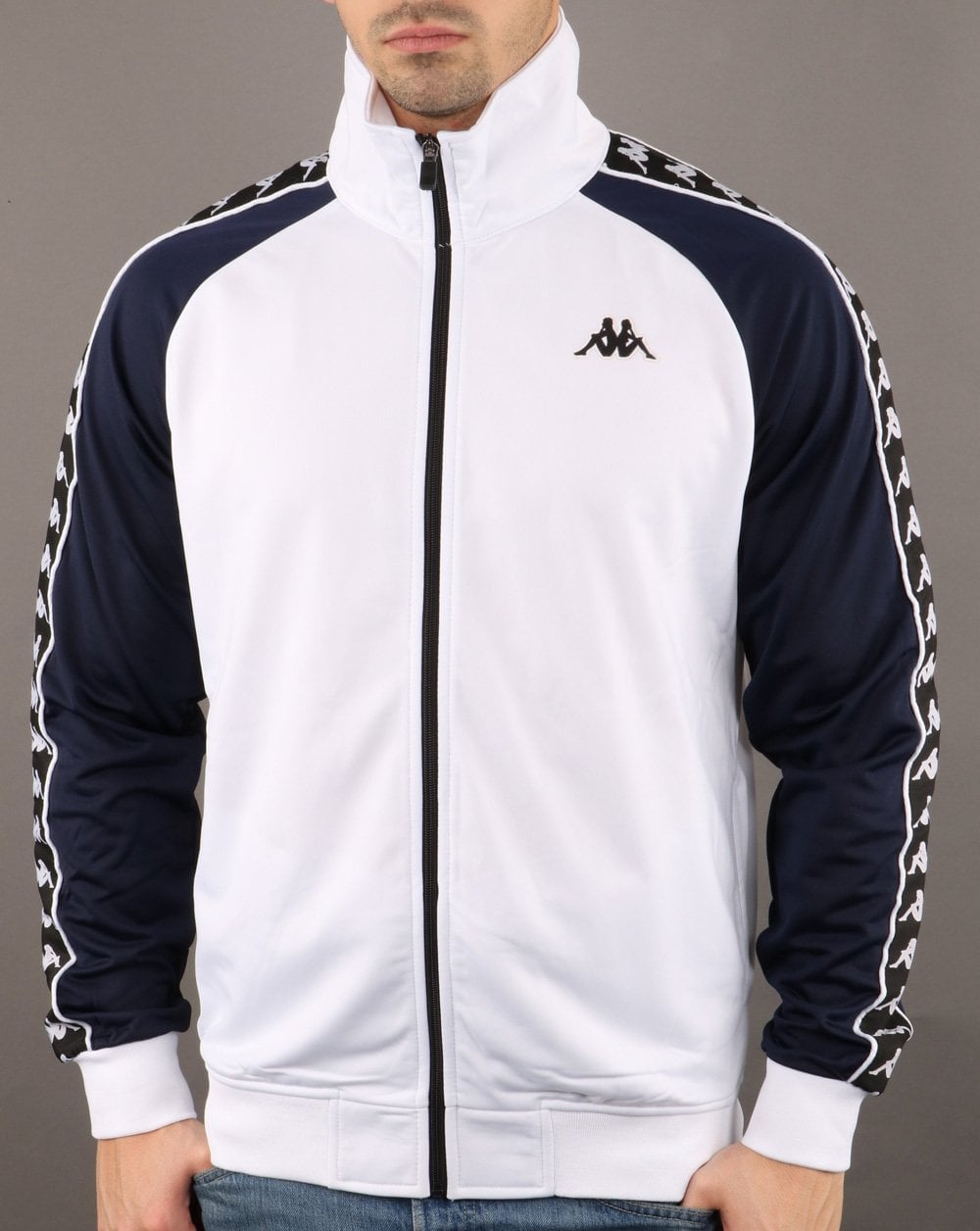 Kappa Anniston Banda Jacket White/ Navy