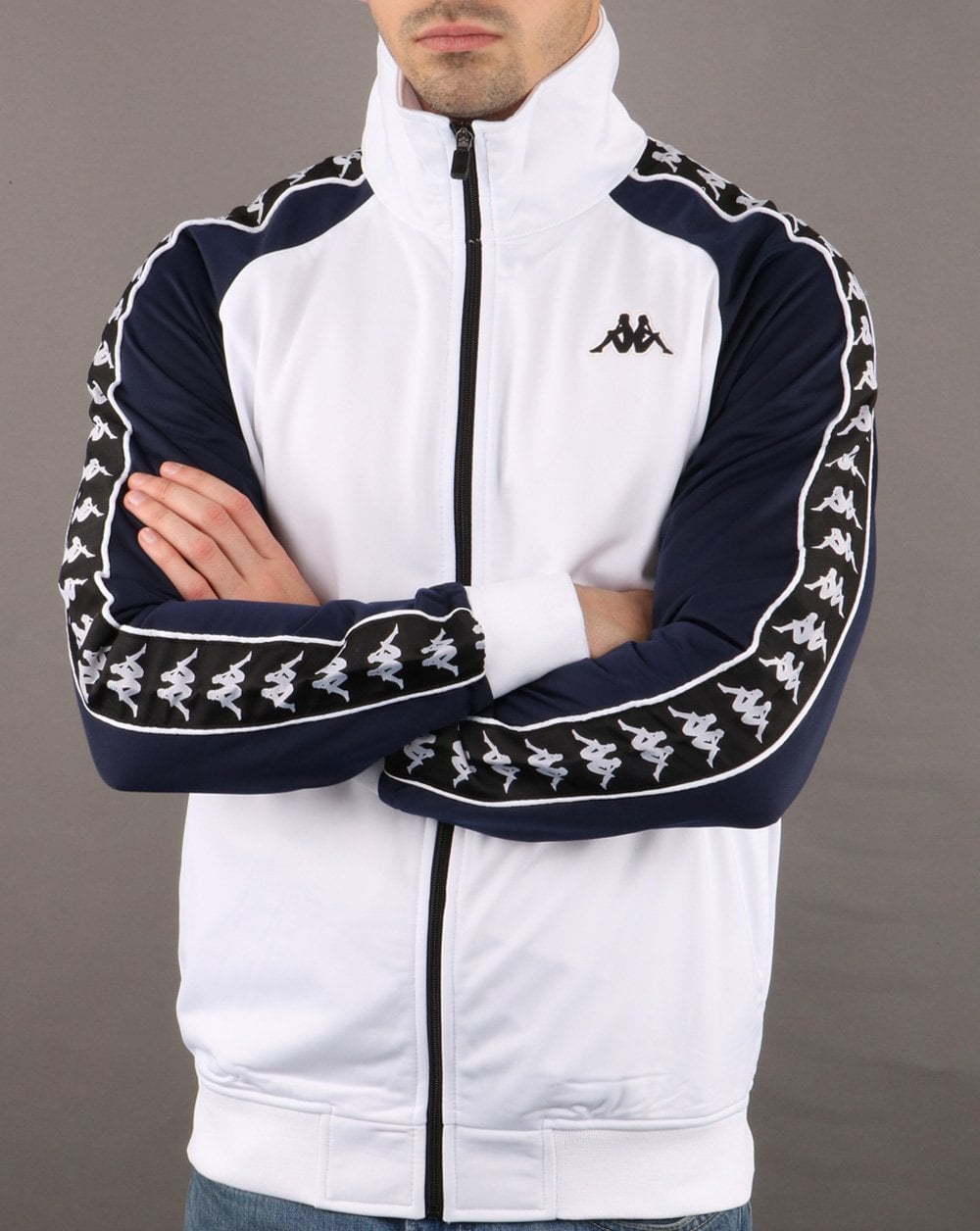 Kappa Anniston Banda Jacket White/ Navy