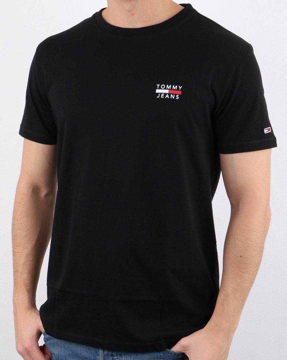 Tommy Hilfiger Logo-T-Shirt Schwarz