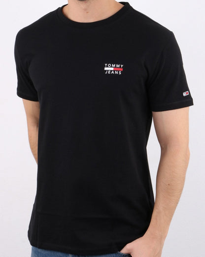 Tommy Hilfiger Logo-T-Shirt Schwarz