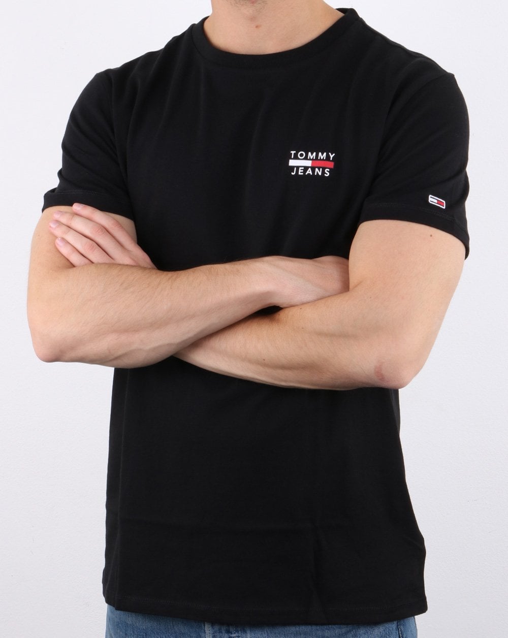 Tommy Hilfiger Logo-T-Shirt Schwarz