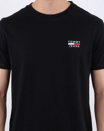 Tommy Hilfiger Logo-T-Shirt Schwarz