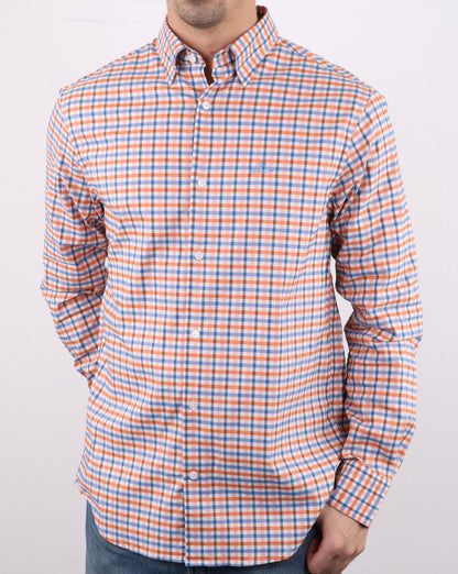 Gant Oxford Gingham Hemd Amber Glow