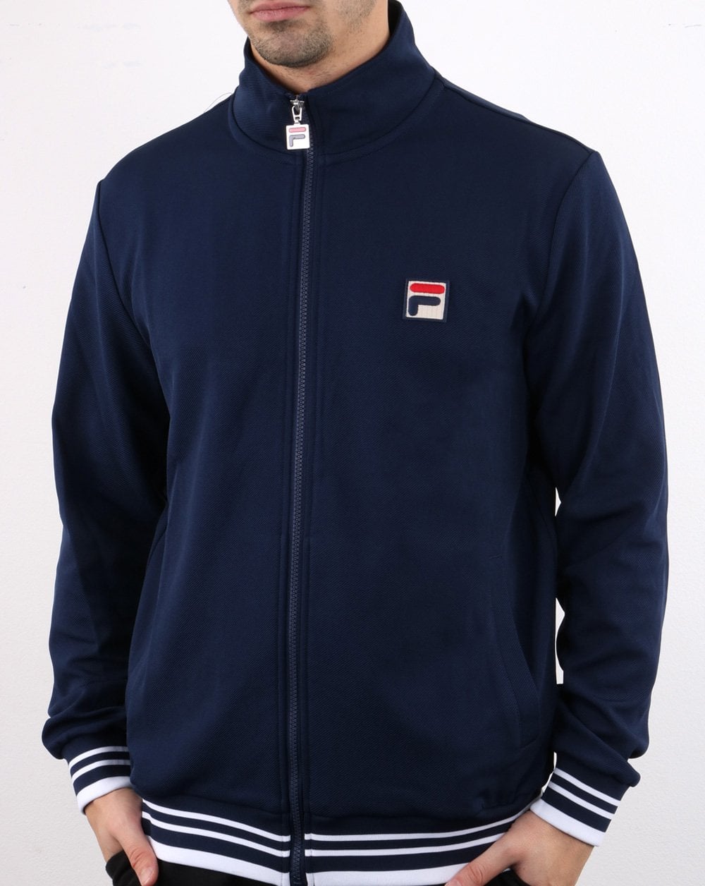 Fila Vintage Simba Track Jacket Navy/White