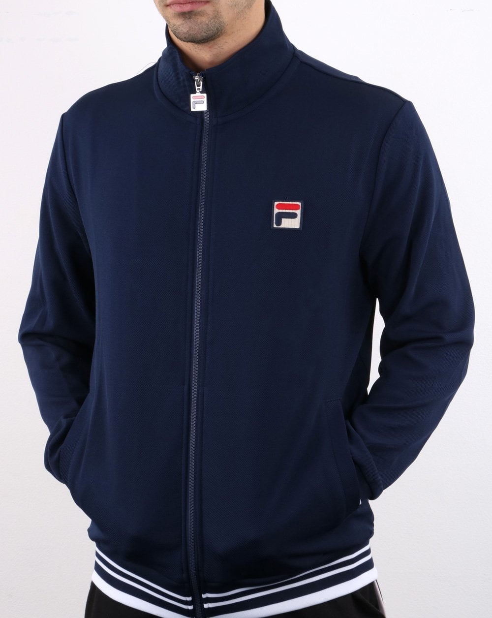 Fila Vintage Simba Trainingsjacke Marineblau/Weiß