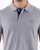 Gant Contrast Collar Polo Shirt Grey Blue