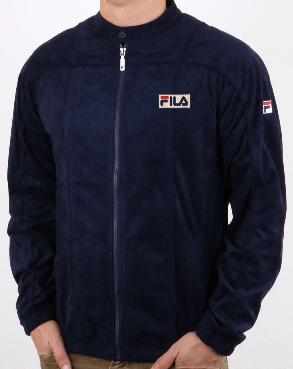 Fila Vintage Terrinda Mk3 Pro Badge Trainingsjacke, Marineblau