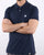 Pretty Green Tendale Jersey Polo Shirt Navy