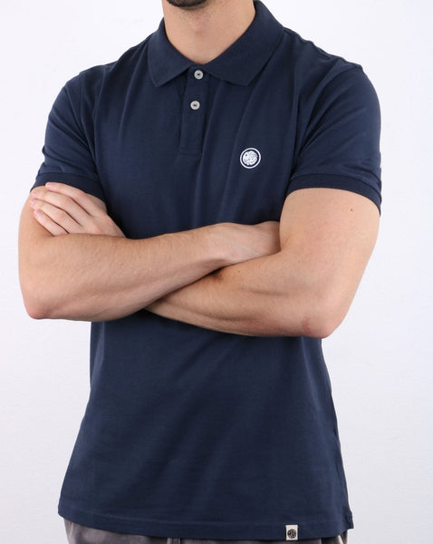 Pretty Green Tendale Jersey Polo Shirt Navy