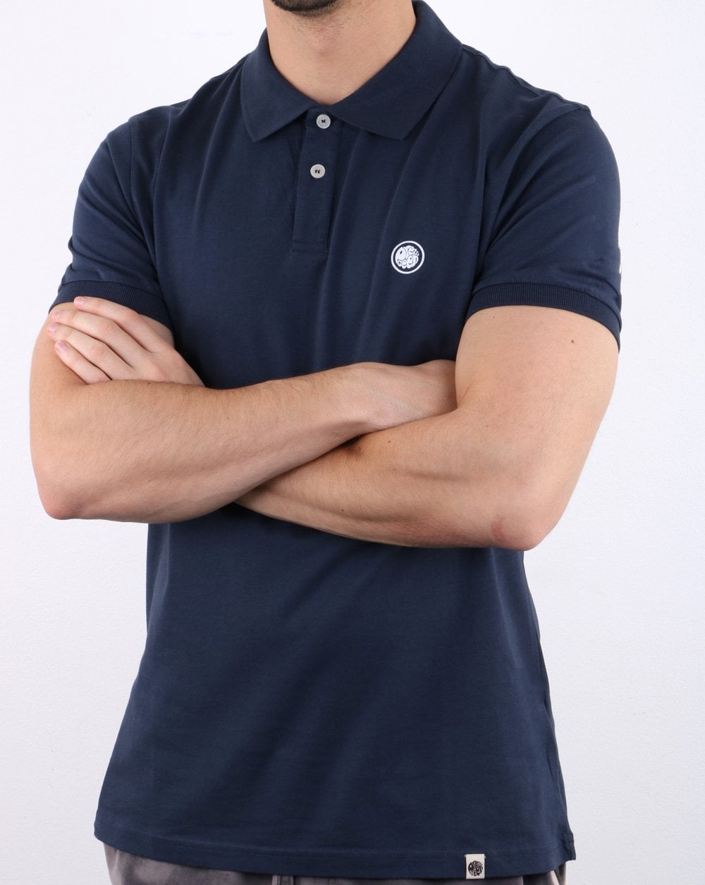 Hübsches grünes Tendale-Jersey-Poloshirt in Marineblau