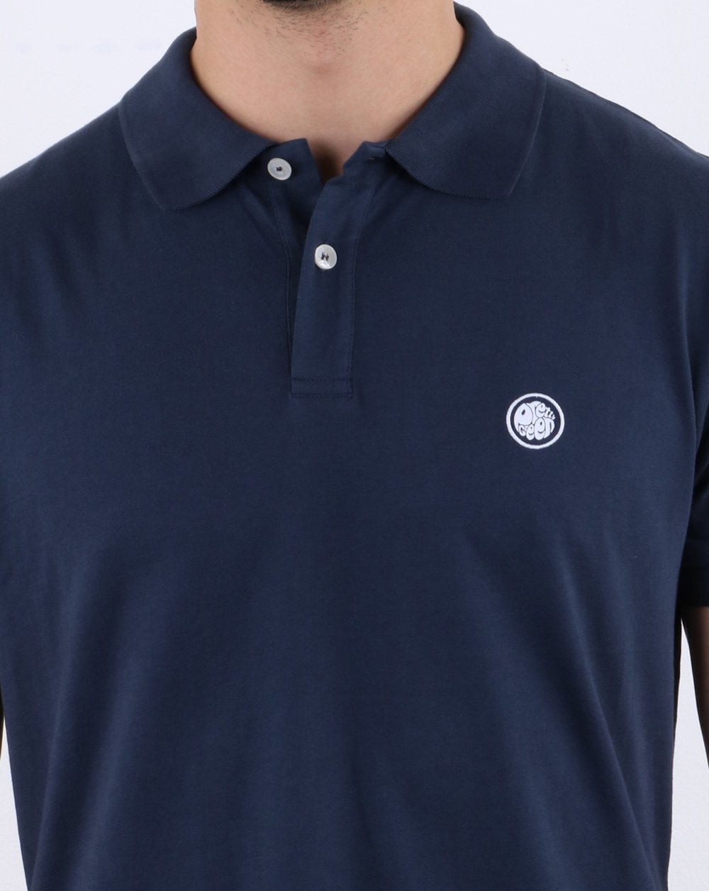 Hübsches grünes Tendale-Jersey-Poloshirt in Marineblau