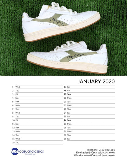 80sCC Iconics Großer A3-Kalender 2020