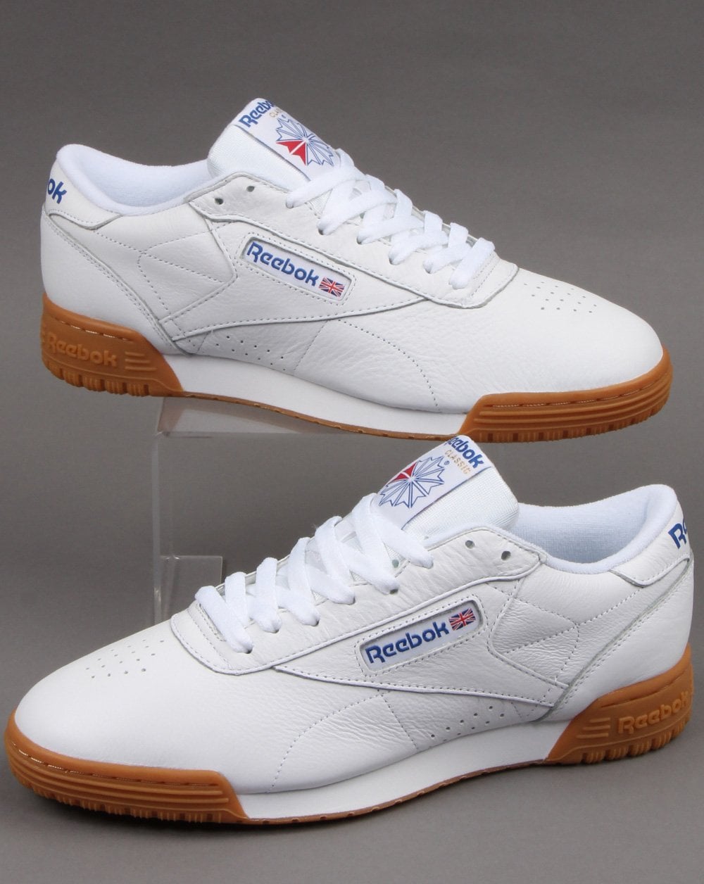 Reebok Exofit Lo Clean Sneakers Weiß/Royalblau/Gummi