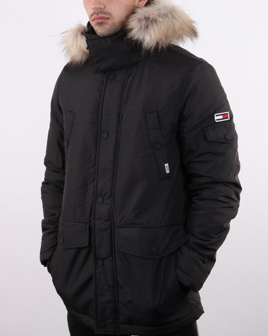 Tommy Jeans Tommy Hilfiger Technischer Parka Schwarz