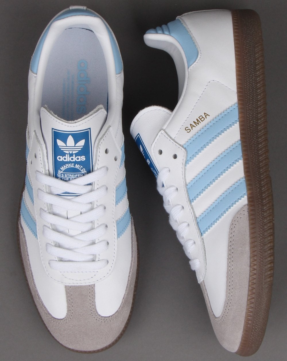 Adidas Samba Og Trainer Weiß/Himmelblau