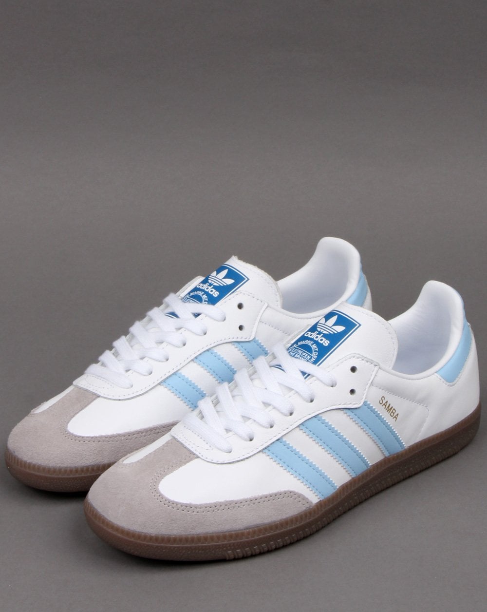 Adidas Samba Og Trainer Weiß/Himmelblau