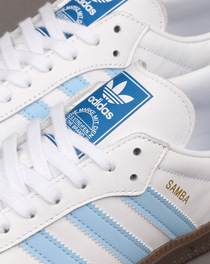 Adidas Samba Og Trainer Weiß/Himmelblau