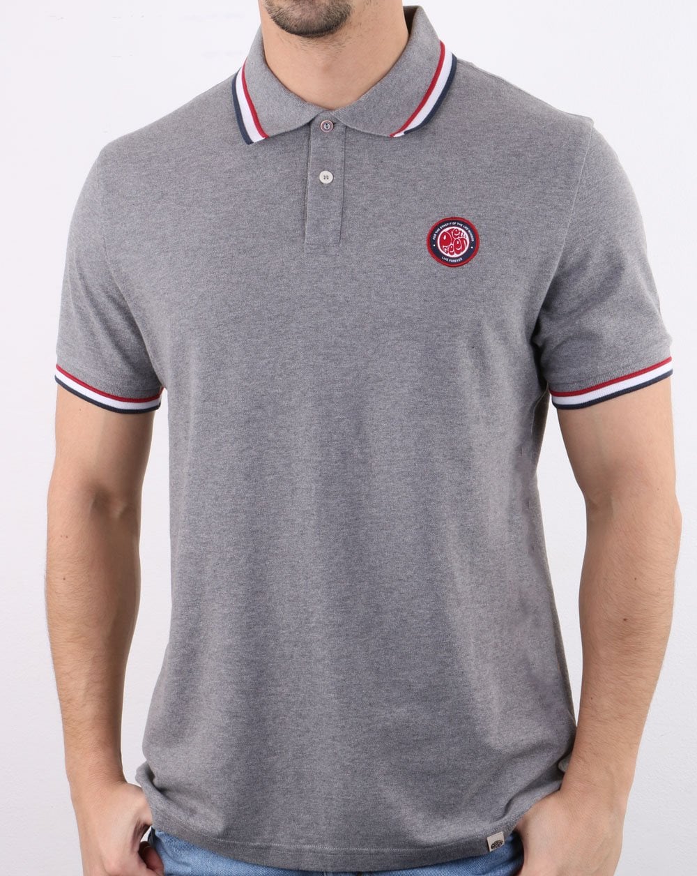 Pretty Green Likeminded Polo Shirt Grey
